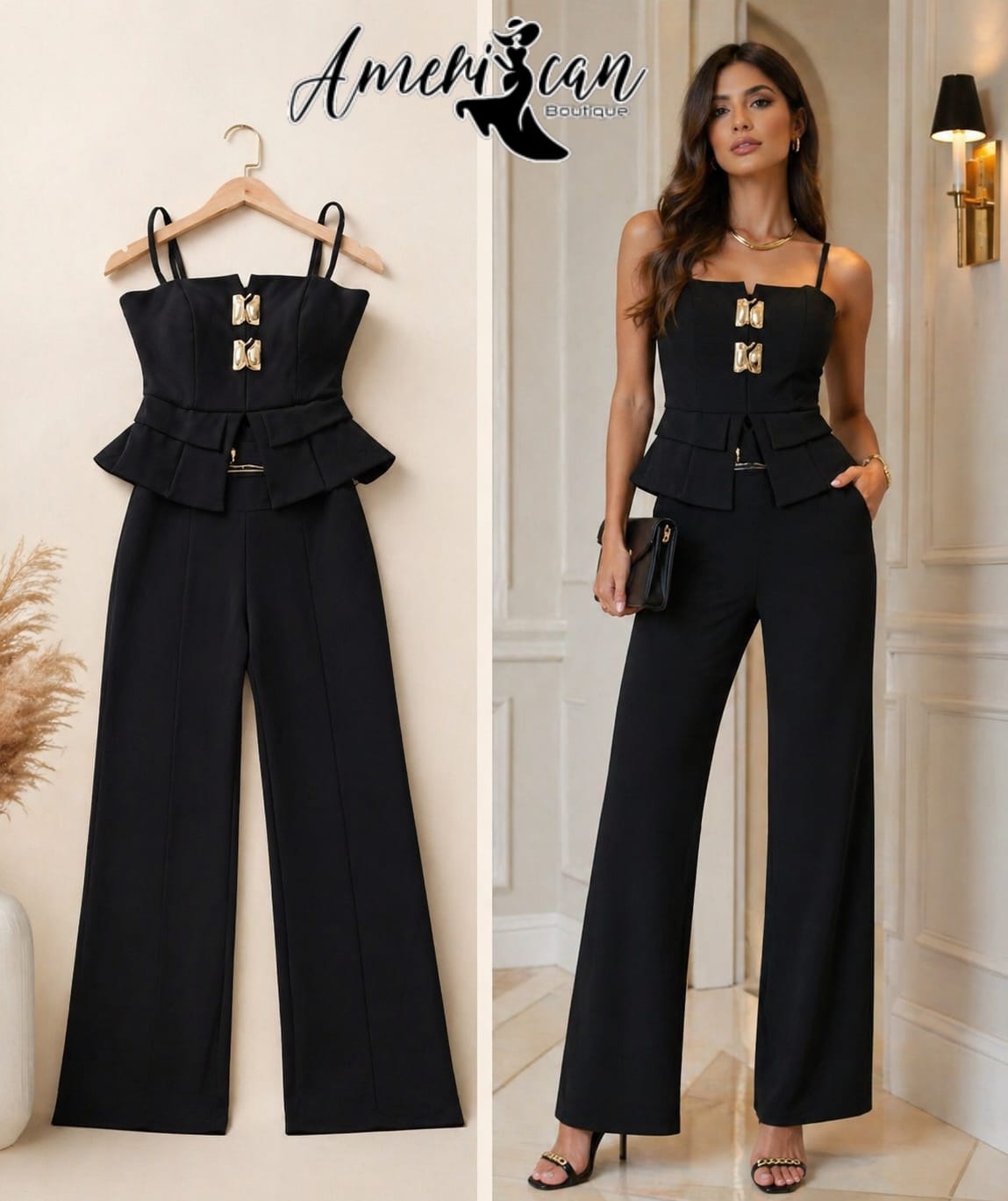 SET ELEGANTE NEGRO